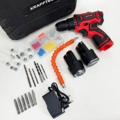 Аккумуляторный шуруповерт с насадками KRAFFTEC 24V. Изображение №10