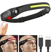 Ліхтар налобний BL-W689/G28-LM+COB/5808A, сенсорний, Li-ion акумулятор, світлодіодний ліхтар на лоб. Зображення №5 Ліхтар налобний BL-W689/G28-LM+COB/5808A, сенсорний, Li-ion акумулятор, світлодіодний ліхтар на лоб. Зображення №5