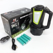 Ліхтар кемпінг переносний T100A-10W+2COB з бічними LED white/red/blue, Акумуляторна лампа для кемпінгу. Зображення №2 Ліхтар кемпінг переносний T100A-10W+2COB з бічними LED white/red/blue, Акумуляторна лампа для кемпінгу. Зображення №2