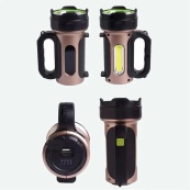 Ліхтар переносний кемпінг T93-LED+COB з функцією PowerBank, повербанк, сонячна батарея. Зображення №3