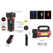 Ліхтар переносний кемпінг T93-LED+COB з функцією PowerBank, повербанк, сонячна батарея. Зображення №4