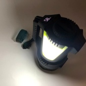 Ліхтар кемпінг переносний T100A-10W+2COB з бічними LED white/red/blue, Акумуляторна лампа для кемпінгу. Зображення №17 Ліхтар кемпінг переносний T100A-10W+2COB з бічними LED white/red/blue, Акумуляторна лампа для кемпінгу. Зображення №17