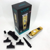 Тример для волосся та бороди VGR V-290 LED Display 3 насадки, машинка для стрижки волосся домашня. Зображення №10