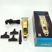 Тример для волосся та бороди VGR V-290 LED Display 3 насадки, машинка для стрижки волосся домашня. Зображення №16