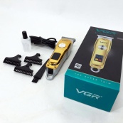 Тример для волосся та бороди VGR V-290 LED Display 3 насадки, машинка для стрижки волосся домашня. Зображення №17