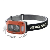 Ліхтар налобний WH-0218-XPG(white+yellow)+SMD(red), Налобний ліхтар для туризму риболовлі та полювання. Зображення №4 Ліхтар налобний WH-0218-XPG(white+yellow)+SMD(red), Налобний ліхтар для туризму риболовлі та полювання. Зображення №4