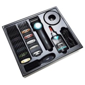 Професійна машинка для стрижки волосся VGR V-001 з дисплеєм 9000 об/хв та 10 насадками (1,5-24 мм). Зображення №4