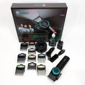 Професійна машинка для стрижки волосся VGR V-001 з дисплеєм 9000 об/хв та 10 насадками (1,5-24 мм). Зображення №9