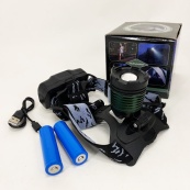 Акумуляторний ліхтар налобний Police 2188 2XPE (white+red). Зображення №4