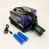 Акумуляторний ліхтар налобний Police 2188 2XPE (white+red). Зображення №5