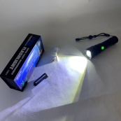 Ручной аккумуляторный светодиодный фонарь Police X-Balog BL-1827-P90 переносной с USB зарядкой оптическим зумом и металлическим корпусом + ремешок на руку. Изображение №2