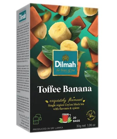 Чай чорний Dilmah Toffe & Banana у пакетиках 20 шт Чай чорний Dilmah Toffe & Banana у пакетиках 20 шт