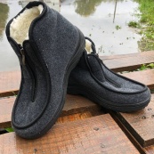 Ботинки мужские из ткани утепленные 44р 29см, мужские полуботинки, мужские рабочие ботинки. Изображение №13