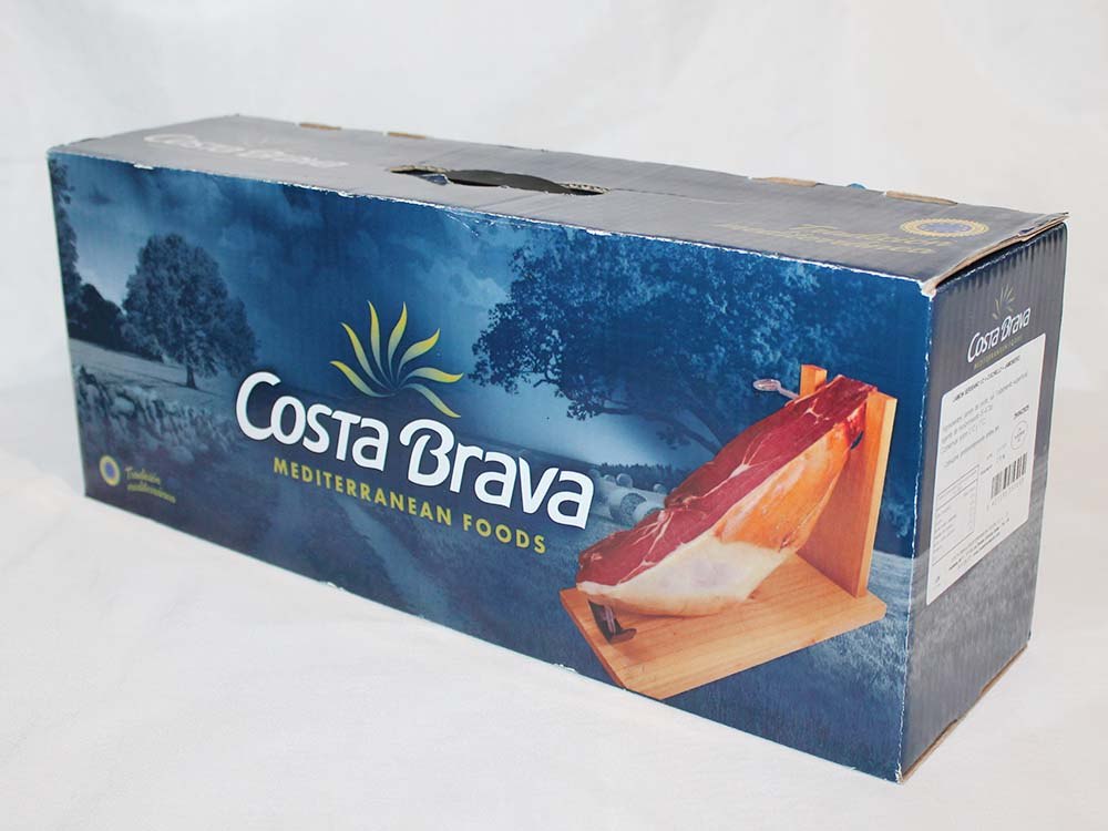 Хамон серрано Costa Brava шматком без кістки з підставкою та ножем Іспанія 2.75 кг Хамон серрано Costa Brava шматком без кістки з підставкою та ножем Іспанія 2.75 кг