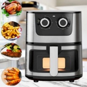 Аэрогриль Rainberg RB-2269 4200W аэрофритюрница безмасляная для приготовления без масла 8 л. Изображение №2 Аэрогриль Rainberg RB-2269 4200W аэрофритюрница безмасляная для приготовления без масла 8 л. Изображение №2