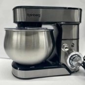 Стаціонарний кухонний міксер тістоміс Rainberg RB-8086 з металевою чашею планетарний 5л 3800Вт. Зображення №2