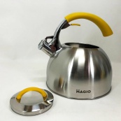 Чайник Magio MG-1191 2.5 Л зі свистком, гарний чайник для газової плити, чайник на плиту, чайник газовий. Зображення №2