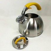 Чайник Magio MG-1191 2.5 Л зі свистком, гарний чайник для газової плити, чайник на плиту, чайник газовий. Зображення №9