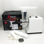 М'ясорубка електрична Domotec R3391 2000W, Потужна компактна м'ясорубка для дому, М'ясорубка 3 в 1. Зображення №2