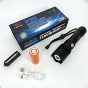 Фонарь аккумуляторный X-Balog BL-B88-P90, яркий фонарик, качественный фонарик, мощный ручной фонарик. Изображение №6