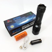 Фонарь аккумуляторный X-Balog BL-B88-P90, яркий фонарик, качественный фонарик, мощный ручной фонарик. Изображение №8