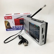 Портативна стовпчик радіо MP3 USB Golon RX-6622. Колір: срібний. Зображення №2