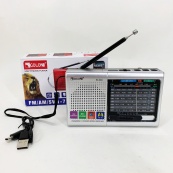 Портативна стовпчик радіо MP3 USB Golon RX-6622. Колір: срібний. Зображення №5