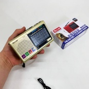 Портативна стовпчик радіо MP3 USB Golon RX-6622. Колір: золотий. Зображення №2