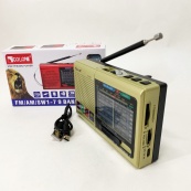 Портативна стовпчик радіо MP3 USB Golon RX-6622. Колір: золотий. Зображення №3