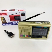 Портативна стовпчик радіо MP3 USB Golon RX-6622. Колір: золотий. Зображення №5