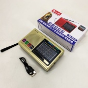 Портативна стовпчик радіо MP3 USB Golon RX-6622. Колір: золотий. Зображення №9