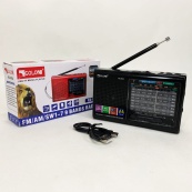 Портативна стовпчик радіо MP3 USB Golon RX-6622. Колір: чорний. Зображення №4