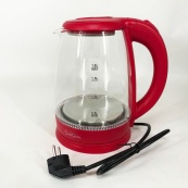 Электрочайник Suntera EKB-322R 1500 Вт, чайники с подсветкой, электрочайники с подсветкой. Цвет: красный. Изображение №2
