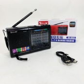 Портативна стовпчик радіо MP3 USB Golon RX-6622. Колір: чорний. Зображення №7