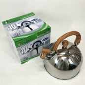 Чайник Unique зі свистком UN-5302 2,5л, Чайник для газ плити, Чайник газовий, Гарний. Колір: коричневий. Зображення №5