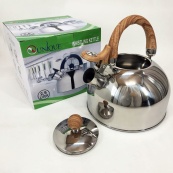 Чайник Unique зі свистком UN-5302 2,5л, Чайник для газ плити, Чайник газовий, Гарний. Колір: коричневий. Зображення №6