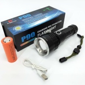 Ліхтар поліцейський X-Balog BL-531-P90 1х26650 8800mah USB/microUSB/ 3хААА R3 функція Power Bank. Зображення №5