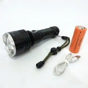 Ліхтар поліцейський X-Balog BL-531-P90 1х26650 8800mah USB/microUSB/ 3хААА R3 функція Power Bank. Зображення №9