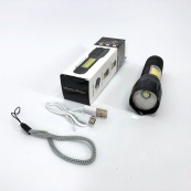 Ліхтарик акумуляторний ручний Bailong BL-29 діод T6 + COB зарядка від USB, ліхтарик led, водонепроникний. Зображення №19 Ліхтарик акумуляторний ручний Bailong BL-29 діод T6 + COB зарядка від USB, ліхтарик led, водонепроникний. Зображення №19