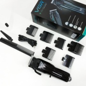 Машинка для стрижки волосся VGR V-282 акумуляторна професійна підстригальна LED, 6 насадок. Зображення №9 Машинка для стрижки волосся VGR V-282 акумуляторна професійна підстригальна LED, 6 насадок. Зображення №9