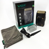 Електробритва VGR V-363, Тример для вусів, Електробритва з насадками для бороди, Тример бездротової. Зображення №9