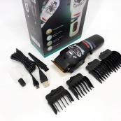 Машинка для стрижки волосся та бороди професійна VGR V-699 з насадками та LED дисплеєм. Колір: чорний. Зображення №13