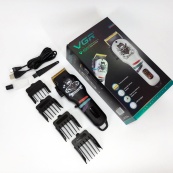 Машинка для стрижки волосся та бороди професійна VGR V-699 з насадками та LED дисплеєм. Колір: чорний. Зображення №14