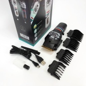 Машинка для стрижки волосся та бороди професійна VGR V-699 з насадками та LED дисплеєм. Колір: чорний. Зображення №15