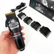 Машинка для стрижки волосся та бороди професійна VGR V-699 з насадками та LED дисплеєм. Колір: чорний. Зображення №18