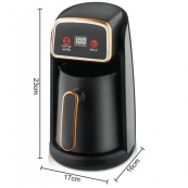 Кофеварка электрическая RAF R.117, 300 мл, 600 Вт, чашка кофейная с подогревом, турка. Изображение №4