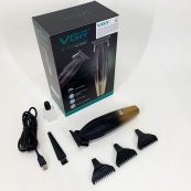 Машинка для стрижки волос VGR V-906 триммер для окантовки и стрижки бороды. Цвет: желтый. Изображение №5 Машинка для стрижки волос VGR V-906 триммер для окантовки и стрижки бороды. Цвет: желтый. Изображение №5