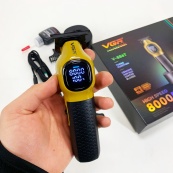 Тример для стрижки волосся VGR V-886T GOLD 8000RPM 4 насадки. Зображення №2 Тример для стрижки волосся VGR V-886T GOLD 8000RPM 4 насадки. Зображення №2