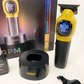 Тример для стрижки волосся VGR V-886T GOLD 8000RPM 4 насадки. Зображення №5 Тример для стрижки волосся VGR V-886T GOLD 8000RPM 4 насадки. Зображення №5