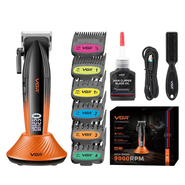 Машинка для стрижки волос VGR V-889C керамические лезвия 9000RPM Машинка для стрижки волос VGR V-889C керамические лезвия 9000RPM